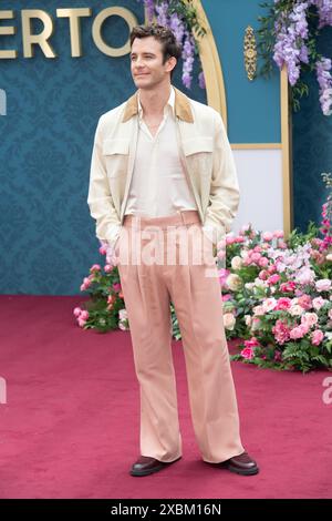 London, UK. 12 Jun, 2024. Pictured: Luke Thompson attends The Bridgerton Season 3 - Part Two London Special Screening at Odeon Luxe, Leicester Square. Credit: Justin Ng/Alamy Live News Stock Photo