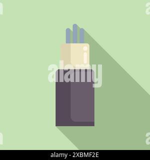 Fiber optic cable transmitting data, representing high speed internet and network connectivity Stock Vector
