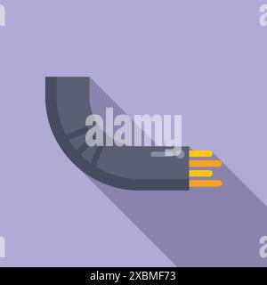 Fiber optic cable is transmitting data at high speed Stock Vector