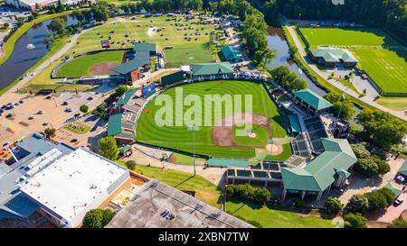 Clemson, SC - June 9, 2024: Doug Kingsmore Stadium, home of Clemson baseball on the Clemson University Campus Stock Photo