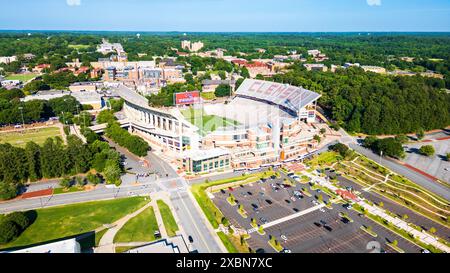 Clemson, SC - June 8, 2024: Memorial Stadium on the Clemson University Campus Stock Photo