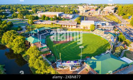 Clemson, SC - June 9, 2024: Doug Kingsmore Stadium, home of Clemson baseball on the Clemson University Campus Stock Photo