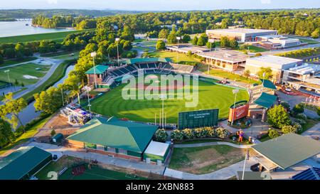 Clemson, SC - June 9, 2024: Doug Kingsmore Stadium, home of Clemson baseball on the Clemson University Campus Stock Photo