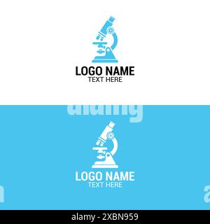 Microscope Medical laboratory Logo Science Labs Logo Design Bio organic lab logo Lab Logo Microscope Stock Vector