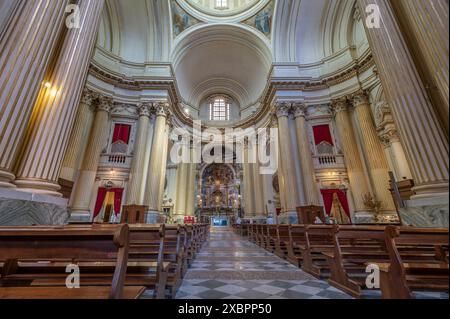 The interior of the Sanctuary of the Blessed Virgin of San Luca, Bologna, Italy Stock Photo