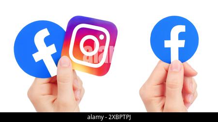 Set of Hands, which holds a paper Facebook Empathetic Emoji Reactions ...