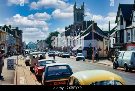 High Street, Honiton, Devon in 1994. Stock Photo