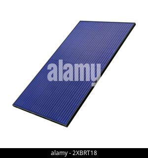 Blue Solar Panel Isolated on White Stock Photo