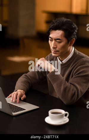 Businessman Working From Home Stock Photo