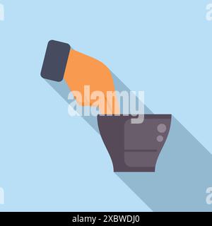 Finger is pressing on a fingerprint scanner for biometric identity verification Stock Vector