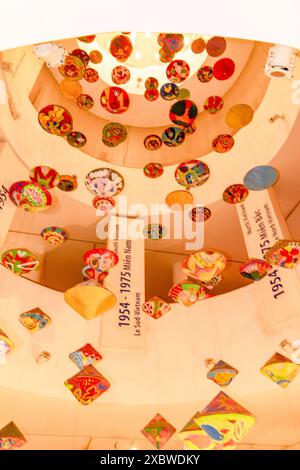 Detail from the interior of the renowned The Vietnamese Women's Museum, Bảo tàng Phụ nữ Việt Nam.Elusive, Eye-opening, Interesting, Unique,impression Stock Photo