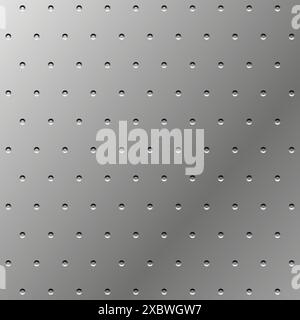 Steel metal texture surface. Silver plate background. Stock Vector