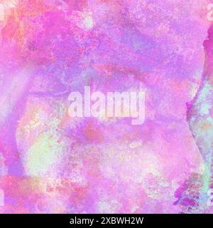 Abstract pink lilac watercolor hand painted light background with copyspace, backdrop painted color stains texture. Stock Photo