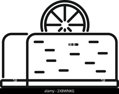 Half cut orange squeezing on a manual juicer pressing for juice, making fresh homemade juice Stock Vector