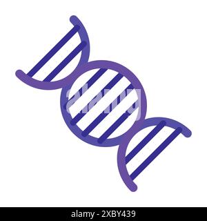 DNA symbol icon vector icon. DNA sign illustration Stock Vector