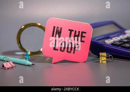 Wooden cubes form the expression 'doom loop'. Symbol for a climate doom loop. Stock Photo