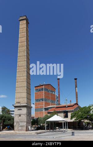 Athens Gasworks Industrial Monument from 1857, today the venue Technopolis City of Athens, Gazi district, Athens, Greece Stock Photo