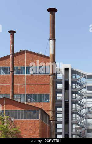 Athens Gasworks Industrial Monument from 1857, today the venue Technopolis City of Athens, Gazi district, Athens, Greece Stock Photo