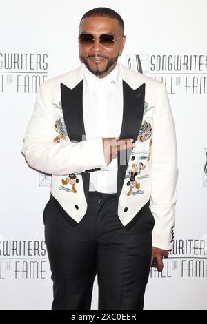 New York, New York, USA. 13th June 2024.  Timbaland attends the Songwriters Hall Of Fame 2024 Induction and Awards Gala at the Marriott Marquis Hotel in New York. Credit: Greg Allen/Alamy Live News. Stock Photo