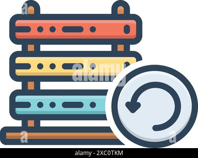 Icon for recovery,data Stock Vector