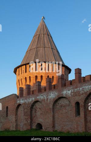 Watchtower of the ancient Smolensk Kremlin, Russia. Stock Photo