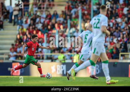 June 11, 2024, João Neves of Portugal during the friendly between Portugal and Ireland played at Estádio Municipal de Aveiro, Aveiro, Portugal Stock Photo