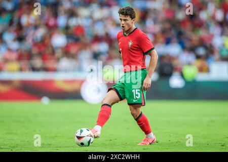 June 11, 2024, João Neves of Portugal during the friendly between Portugal and Ireland played at Estádio Municipal de Aveiro, Aveiro, Portugal Stock Photo