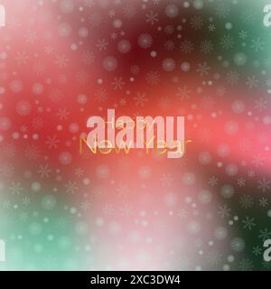 Year vector design, colorful illustration, gradient background. Stock Vector