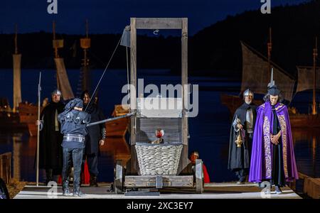  Foto zu Stoertebeker Festspiele 2024 Die Schauspieler Moritz Stephan 2.l. als 