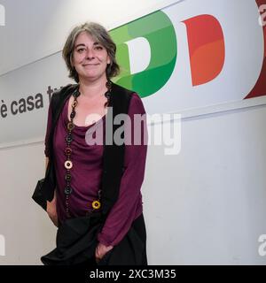 Roma, Italia. 14th June, 2024. Cecilia Strada in occasione dell'Assemblea dei neo eletti PD al Parlamento Europeo, sede nazionale PD a Roma, Venerdì, 14 Giugno 2024 (foto Mauro Scrobogna /LaPresse) Cecilia Strada on the occasion of the Assembly of the newly elected PD at the European Parliament, PD national headquarters in Rome, Friday June 14 2024 (Photo by Mauro Scrobogna/LaPresse) Credit: LaPresse/Alamy Live News Stock Photo