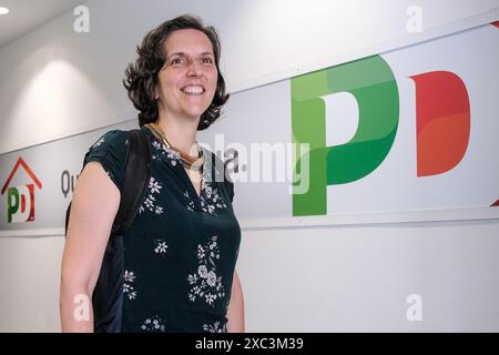 Roma, Italia. 14th June, 2024. Annalisa Corrado in occasione dell'Assemblea dei neo eletti PD al Parlamento Europeo, sede nazionale PD a Roma, Venerdì, 14 Giugno 2024 (foto Mauro Scrobogna /LaPresse) Annalisa Corrado on the occasion of the Assembly of the newly elected PD at the European Parliament, PD national headquarters in Rome, Friday June 14 2024 (Photo by Mauro Scrobogna/LaPresse) Credit: LaPresse/Alamy Live News Stock Photo