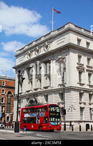 LONDON, UK - MAY 14, 2012: Department of Energy and Climate Change (DECC) in London, UK. Governmental building at Whitehall street. Stock Photo