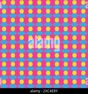 Geometric pattern in 90s colors. Striped pattern. vector illustration. Stock Vector