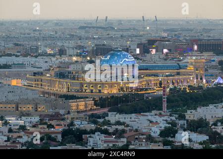 Aerial view of Al Hazm Mall Doha, Qatar. Stock Photo