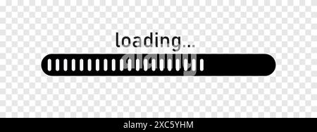 Loading bar concept. Progress data for upload or download. Techmology concept. Vector art. Stock Vector