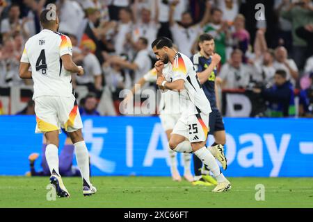 Munich Football Arena, Munich, Germany. 14th June, 2024. Euro 2024 Group A Football, Germany versus Scotland; Emre Can (GER) celebrates after he scored for 5-1 in the 93rd minute of the game Credit: Action Plus Sports/Alamy Live News Stock Photo