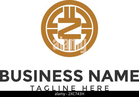 Z crypto logo design, Z crypto icon vector illustration Stock Vector