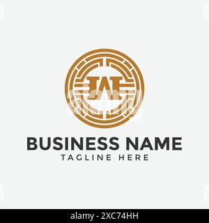 letter W crypto logo icon vector, letter w crypto token Stock Vector