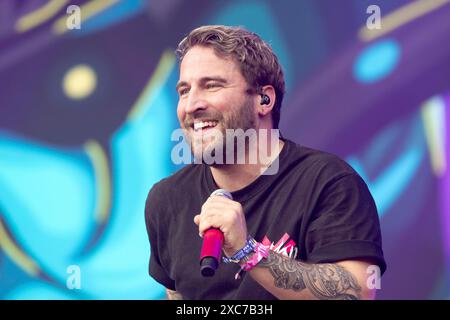 Adenau, Germany, 8 June 2024: Electric Callboy (Nico Sallach, vocals ...