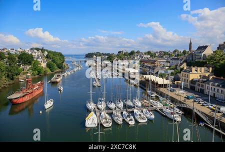 Port Rhu marina, historic ships of the Maritime Museum, Douarnenez ...