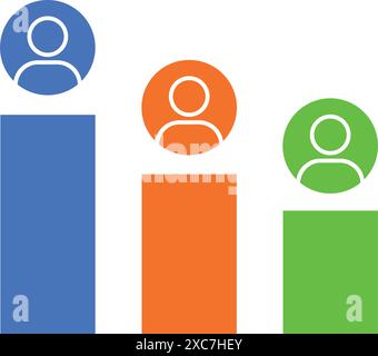 Exit polling icon design isolated on white background Stock Vector