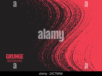 Abstract red texture and black background Stock Vector