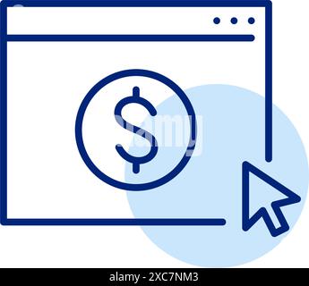 instant money line icon, outline symbol, vector illustration, concept ...