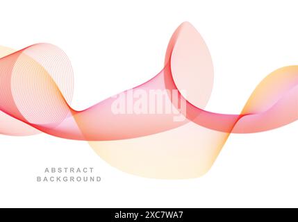 Abstract colorful smoke flowing wave background Stock Vector
