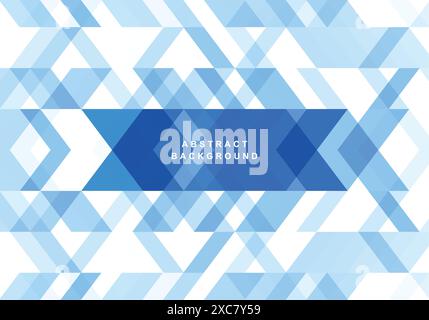 Abstract triangle blue geometric shapes background Stock Vector