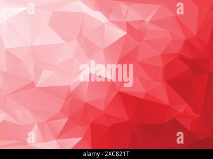 Abstract low poly pink shapes background Stock Vector