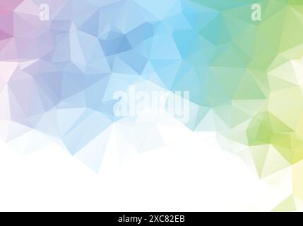 Abstract colorful low poly geometric shapes background Stock Vector