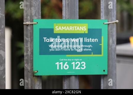 General views of a Samaritans sign in London, UK Stock Photo - Alamy
