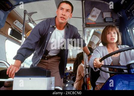 Speed  Keanu Reeves & Sandra Bullock Stock Photo