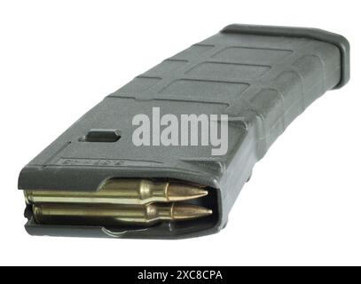 High capacity 30 round ammunition magazine with live ammunition Stock ...